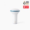 Luminária de mesa em policarbonato com LED integrado branco RIANTEC