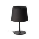Luminária de mesa em aço E27 preto fosco CHARDAS