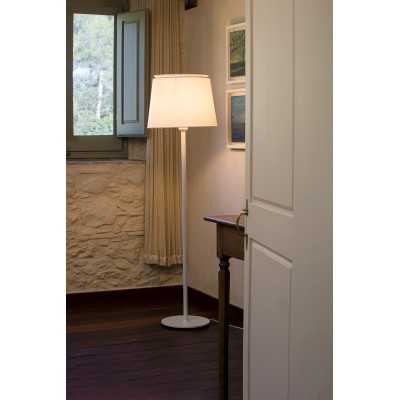Luminária de chão em aço E27 branco mate VAILHAN