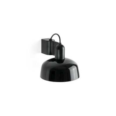 Luminária de parede em alumínio E27 preto FLABAS