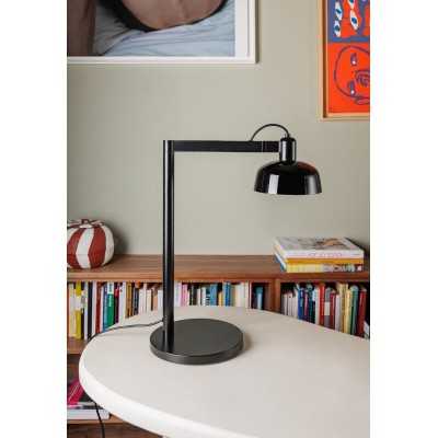 Lâmpada de mesa em aço E27 preto GREZES