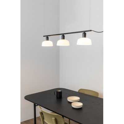 Luminária teto em aço E27 preto BENNAC