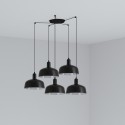Luminária de teto em aço preto E27 TALAZAC