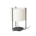 Luminária de mesa em aço E27 preto fosco VANLAY