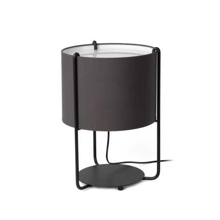 Candeeiro de mesa em aço E27 preto mate BOÔLOT