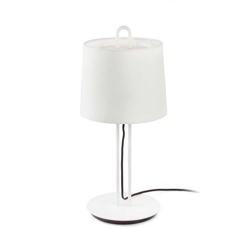 Lâmpada de mesa em aço E27 branco fosco BAGNARD