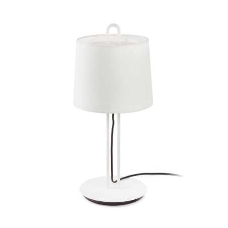 Lâmpada de mesa em aço E27 branco fosco BAGNARD