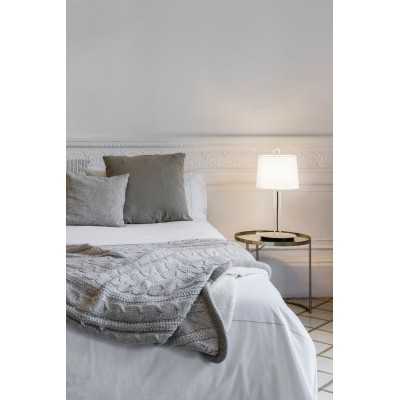 Lâmpada de mesa em aço E27 branco fosco BAGNARD