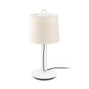 Luminária de mesa em aço E27 branco mate RUGLES
