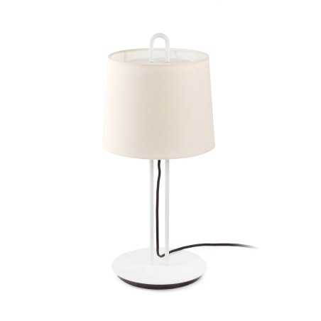 Luminária de mesa em aço E27 branco mate RUGLES