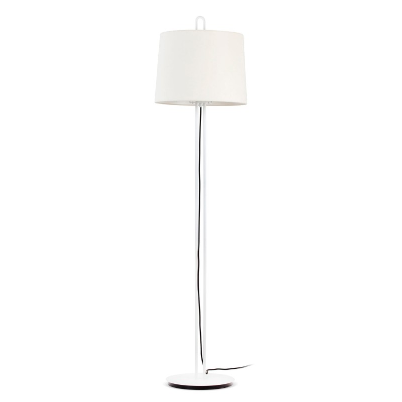 Luminária de chão em aço E27 branco mate ANNONAY