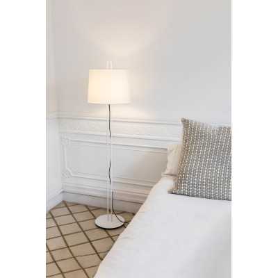 Luminária de chão em aço E27 branco mate ANNONAY