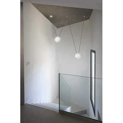Luminária de teto em alumínio E27 branco fosco DESTORD