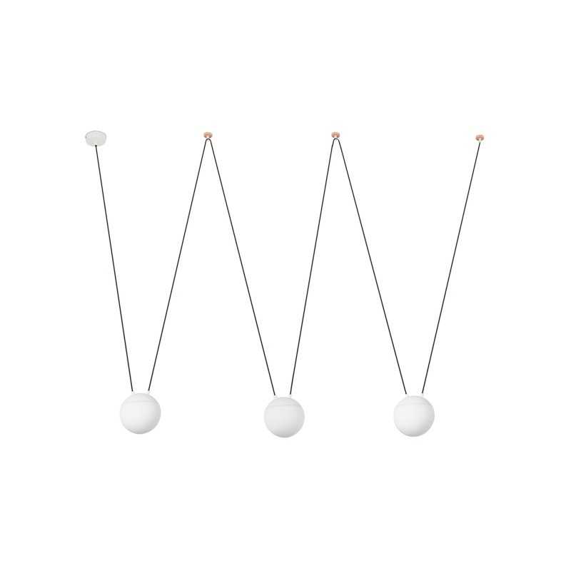 Candeeiro teto em alumínio E27 branco mate LAGRAND