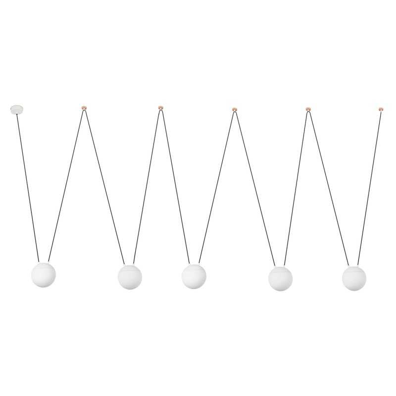 Luminária de teto em alumínio E27 branco mate HELOUP