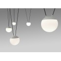 Luminária de teto em alumínio E27 branco mate HELOUP