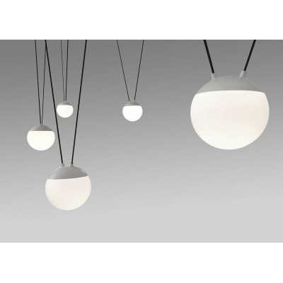 Luminária de teto em alumínio E27 branco mate HELOUP