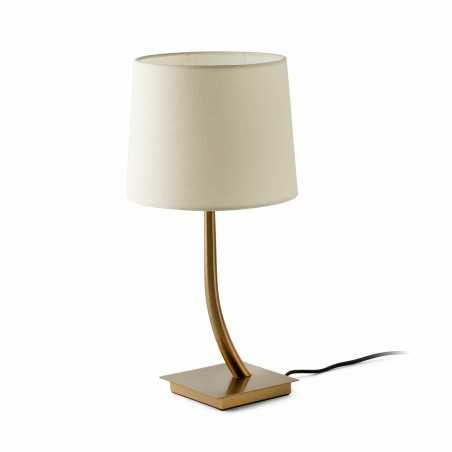 Luminária de mesa en acero E27 en oro antiguo MIZOËN