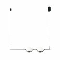 Luminária de teto em aço com LED integrado, preto fosco, BIARNE