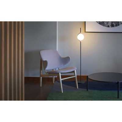 Lâmpada de chão em aço preto fosco com LED integrado BRIZON