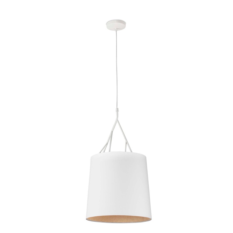Luminária de teto em aço E27 branco mate DARBRES