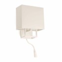 Luminária de parede em aço E14 branco mate CAUVAS