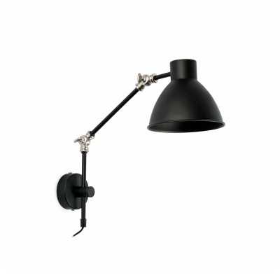 Luminária de parede em aço preto mate E14 TORSIAC