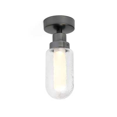 Luminária de teto em aço com LED integrado cinza COADRI