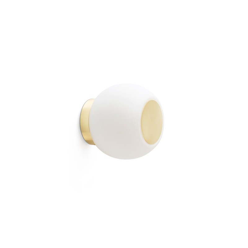 Lâmpada de parede em aço com LED integrado fosco dourado MEROUX