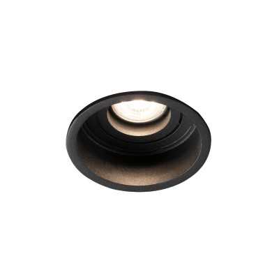 Lâmpada de teto em aço GU10 preto fosco POISEUX