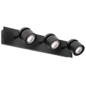 Lâmpada de parede em plástico preto fosco GU10 MOUFFY