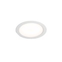 Candeeiro de teto em alumínio com LED integrado, acabamento branco mate AGASSAC