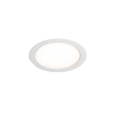 Candeeiro de teto em alumínio com LED integrado, acabamento branco mate AGASSAC