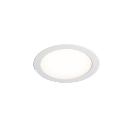 Candeeiro de teto em alumínio com LED integrado, acabamento branco mate AGASSAC