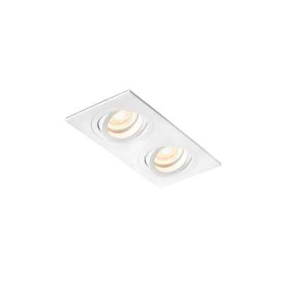 Luminária teto em alumínio branco mate GU10 CARMAUX