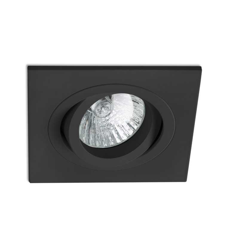 Luminária de teto em alumínio GU10 preto fosco LONGNES