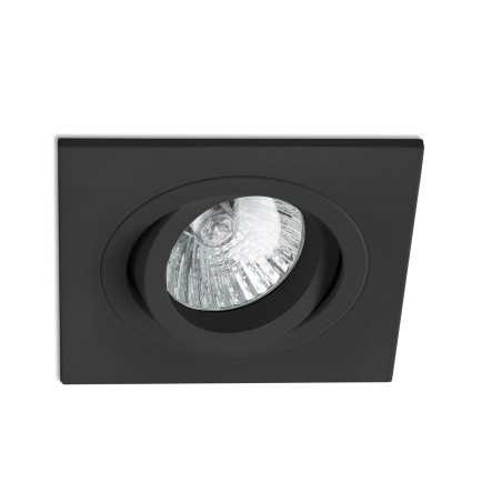 Luminária de teto em alumínio GU10 preto fosco LONGNES