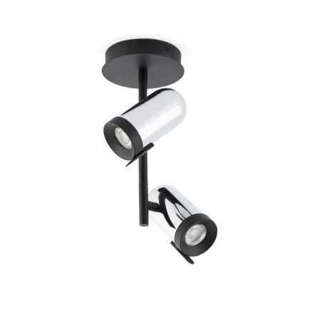 Luminária de teto em aço cromado brilhante GU10 LAVOYE