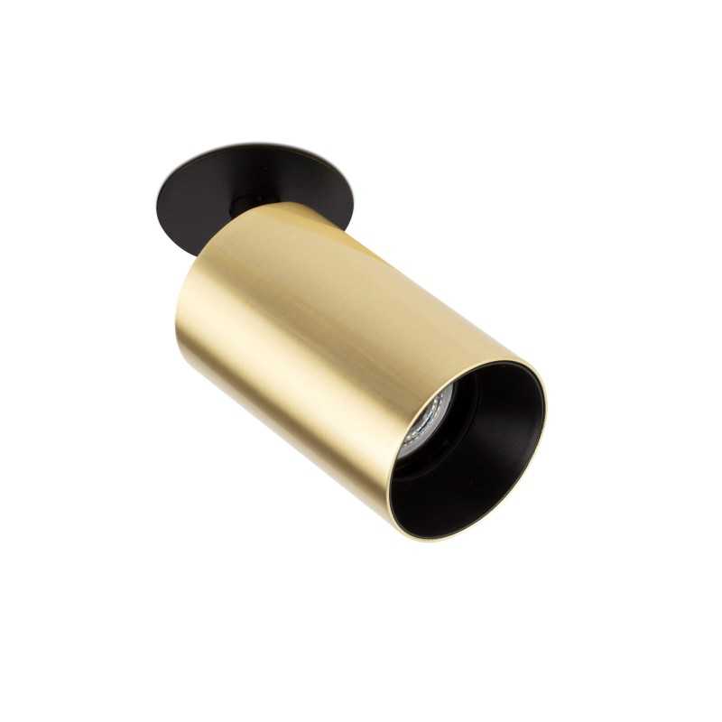 Candeeiro de parede em alumínio dourado mate GU10 MONTCUQ