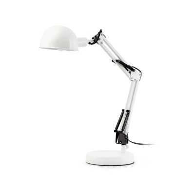 Luminária de mesa em aço E14 branco fosco LECAUDE