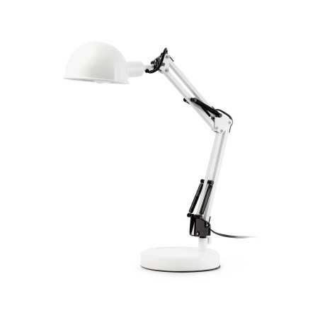 Luminária de mesa em aço E14 branco fosco LECAUDE