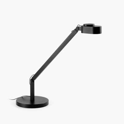Lâmpada de mesa em alumínio com LED integrado na cor preta AVIGNON