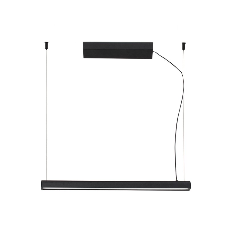 Candeeiro de teto em alumínio com LED integrado preto mate PARADOU