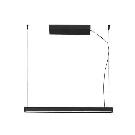 Candeeiro de teto em alumínio com LED integrado preto mate PARADOU