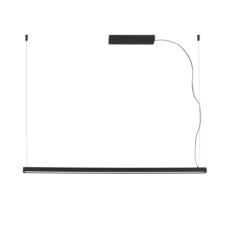 Lâmpada de teto em alumínio com LED integrado preto fosco MORLAC