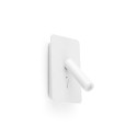 Candeeiro de parede em alumínio com LED integrado branco mate SABRES