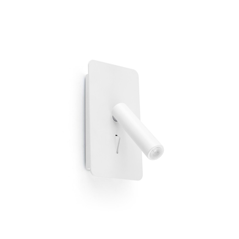 Candeeiro de parede em alumínio com LED integrado branco mate SABRES