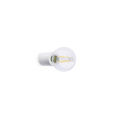 Luminária de parede em alumínio E27 branco mate ANDRABE