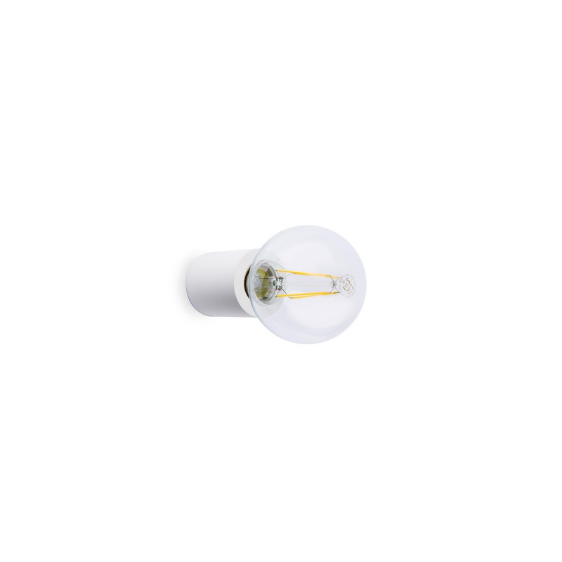 Luminária de parede em alumínio E27 branco mate ANDRABE
