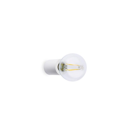 Luminária de parede em alumínio E27 branco mate ANDRABE